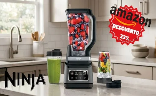Amazon rebaja licuadora Ninja Pro DUO con jarra y vasos portátiles; poder profesional desde casa