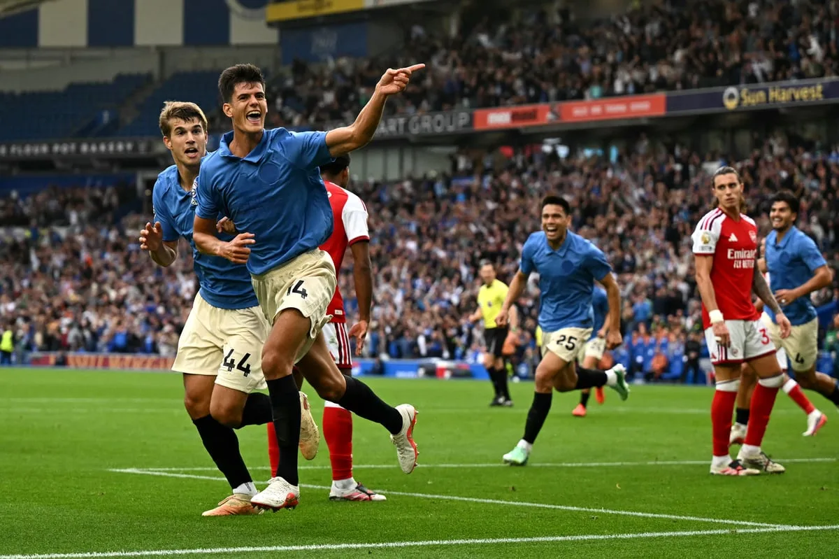 Brighton 3-0 Arsenal: Premier League champions outfought and outclassed in heavy loss