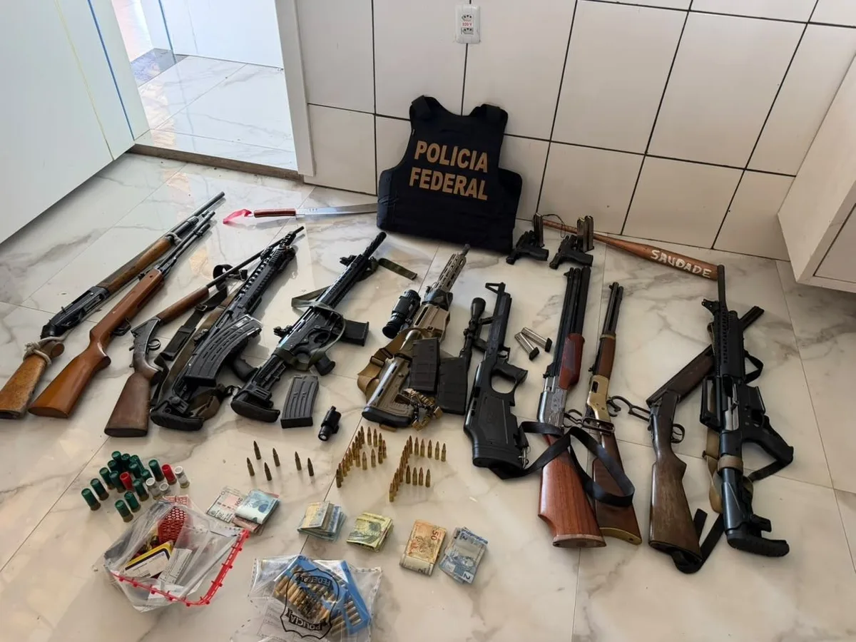 PF apreende arsenal em fazenda de candidato a deputado federal por MS investigado por trabalho escravo