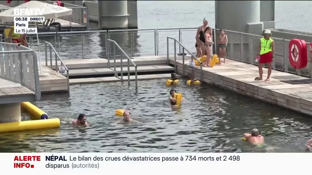 Canicule: 180.000 Parisiens se sont baignés dans la Seine, dans le Canal Saint-Martin ou encore dans le bassin de La Villette