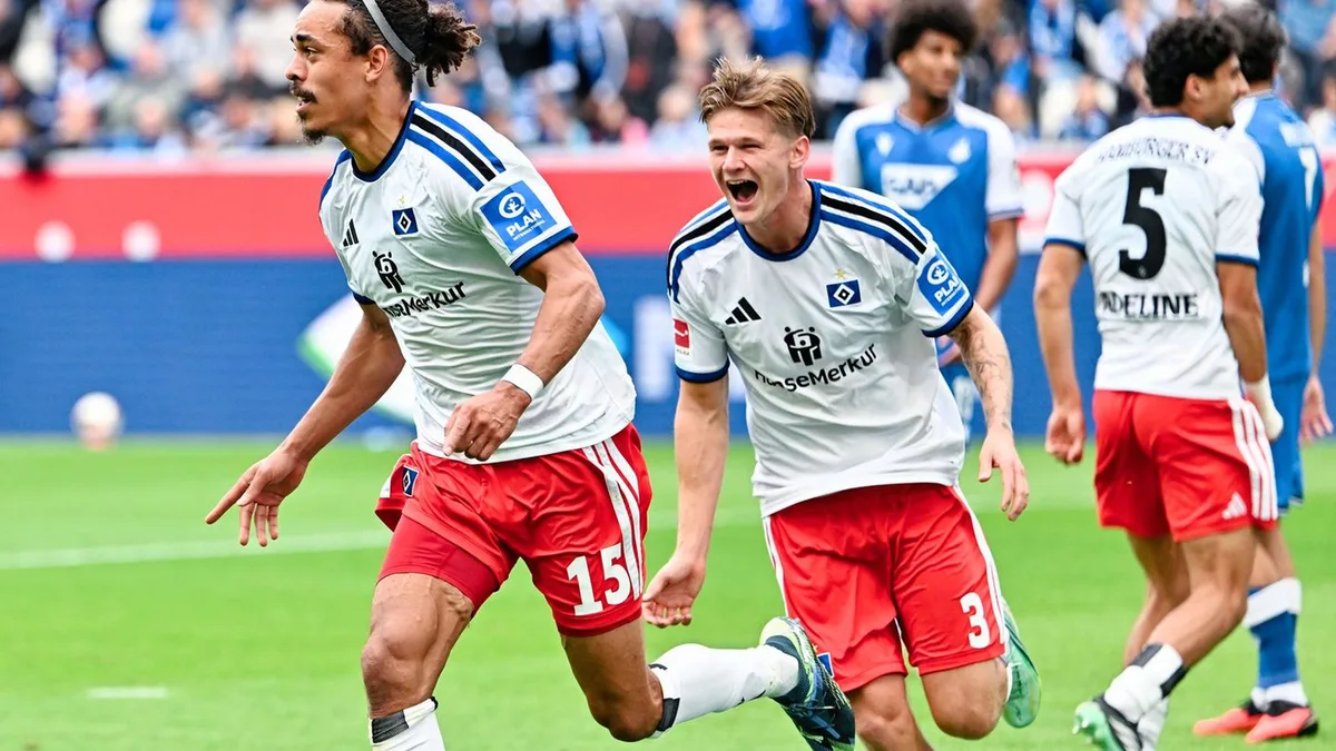 Fußball-Bundesliga: HSV kämpft sich zurück: 3:2 bei der TSG Hoffenheim