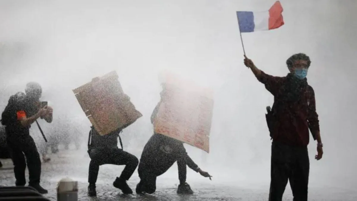France protests flare as PM accuses radical left of exploiting unrest ahead of elections