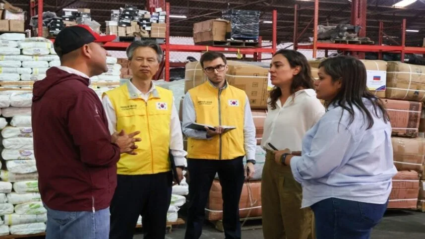 Venezuela recibe fondos en insumos de Corea del Sur