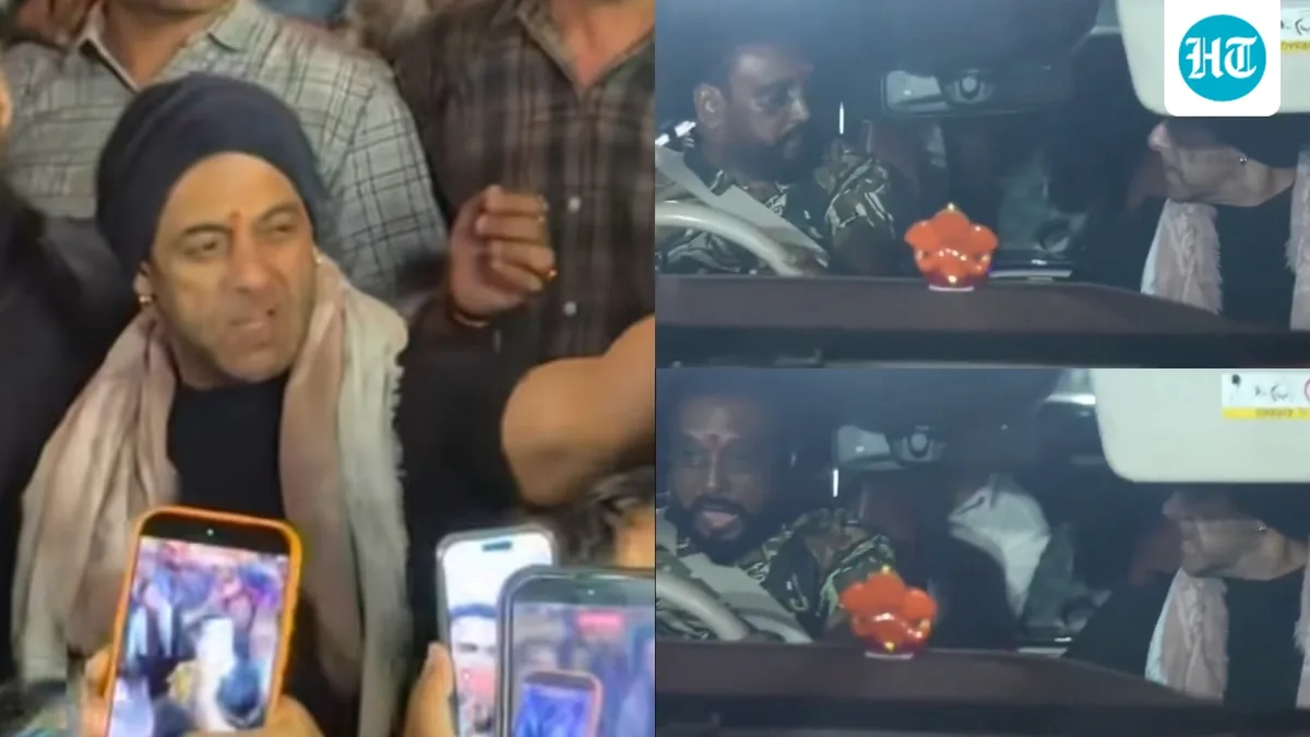 Salman Khan scolds his driver, hits him after car accidentally runs over fan’s foot amid crowd frenzy at Ganpati darshan