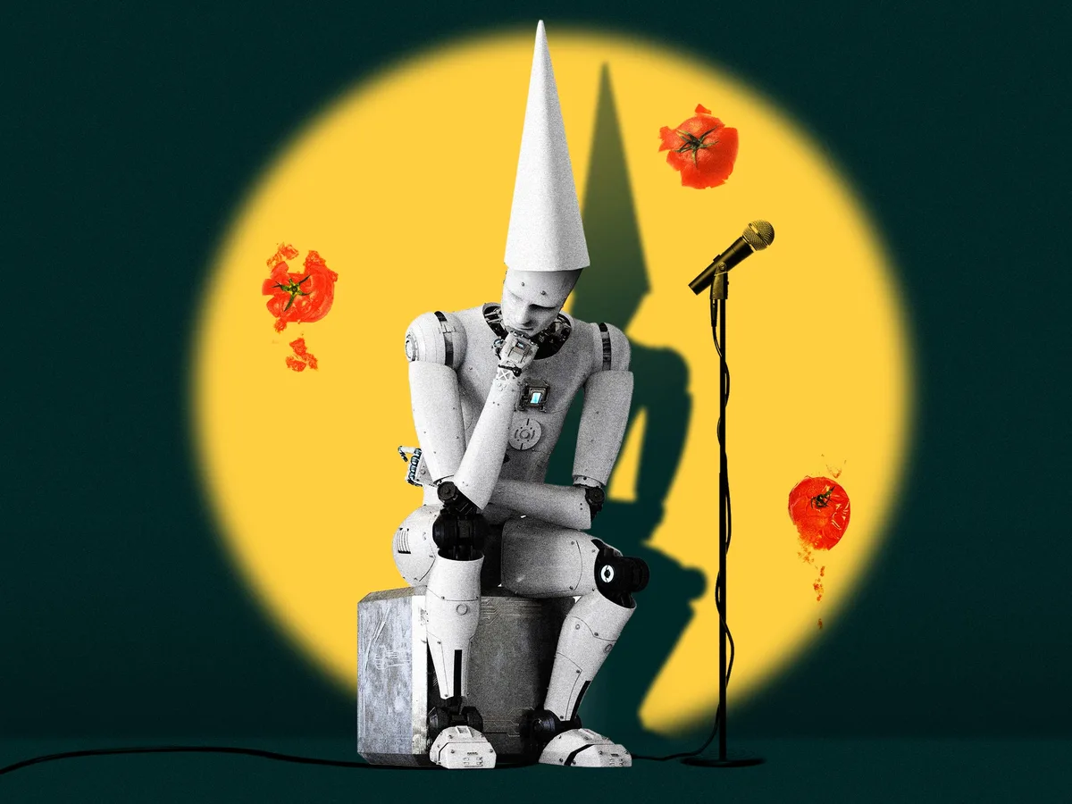 AI is the butt of the joke