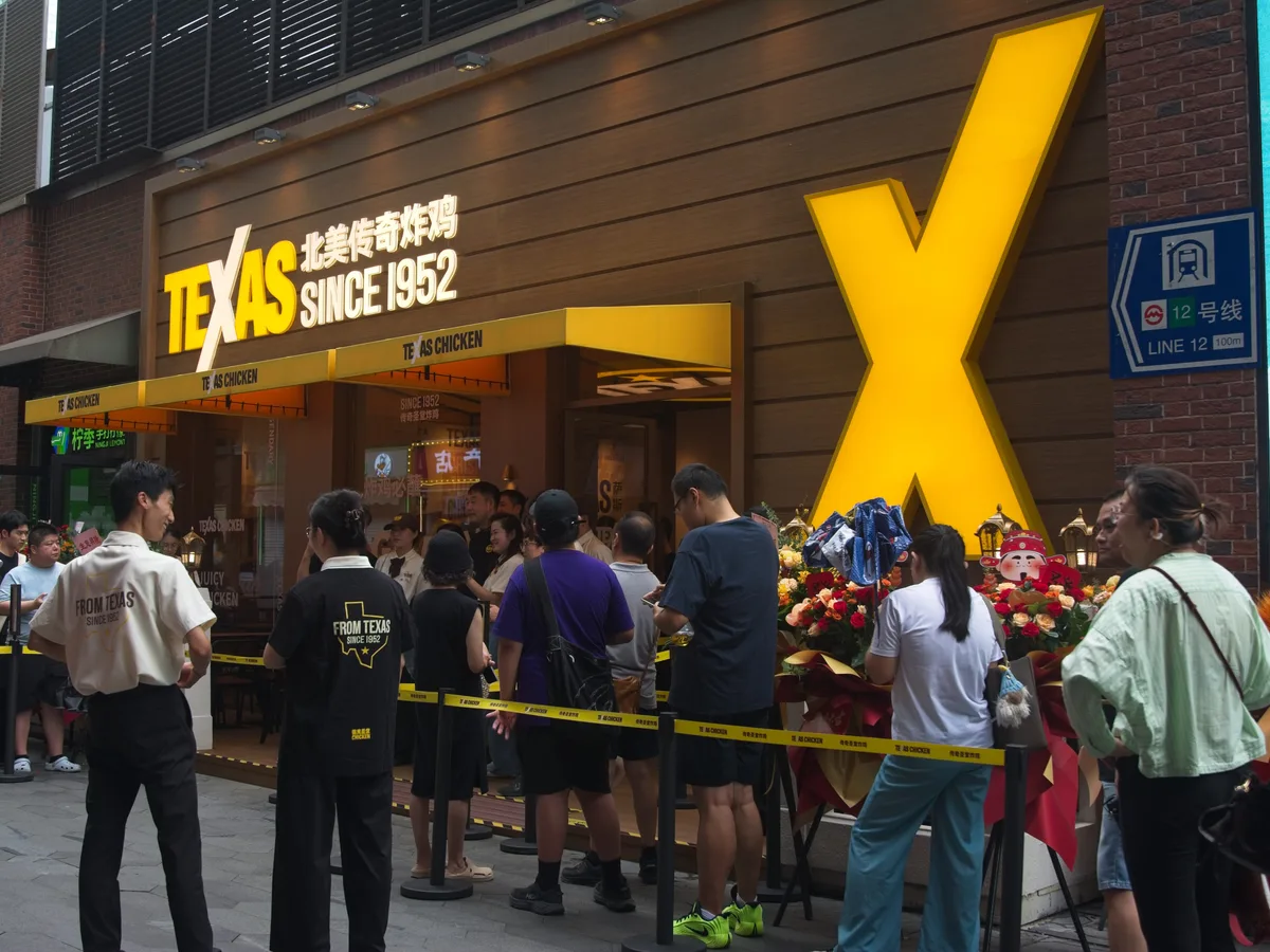 Church's Texas Chicken's China debut drew 2-hour lines — and $22 offers to wait in them