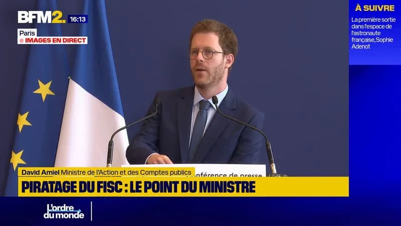 Piratage du fisc: "Je tiens à présenter nos excuses", déclare le ministre David Amiel