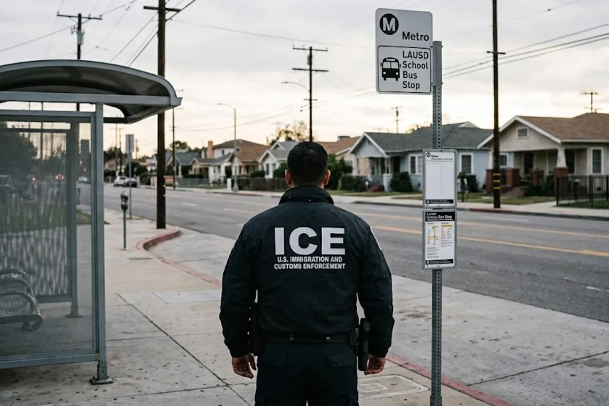 Para frenar al ICE: la estrategia de protección de una escuela en Los Ángeles por las detenciones en paradas de autobús