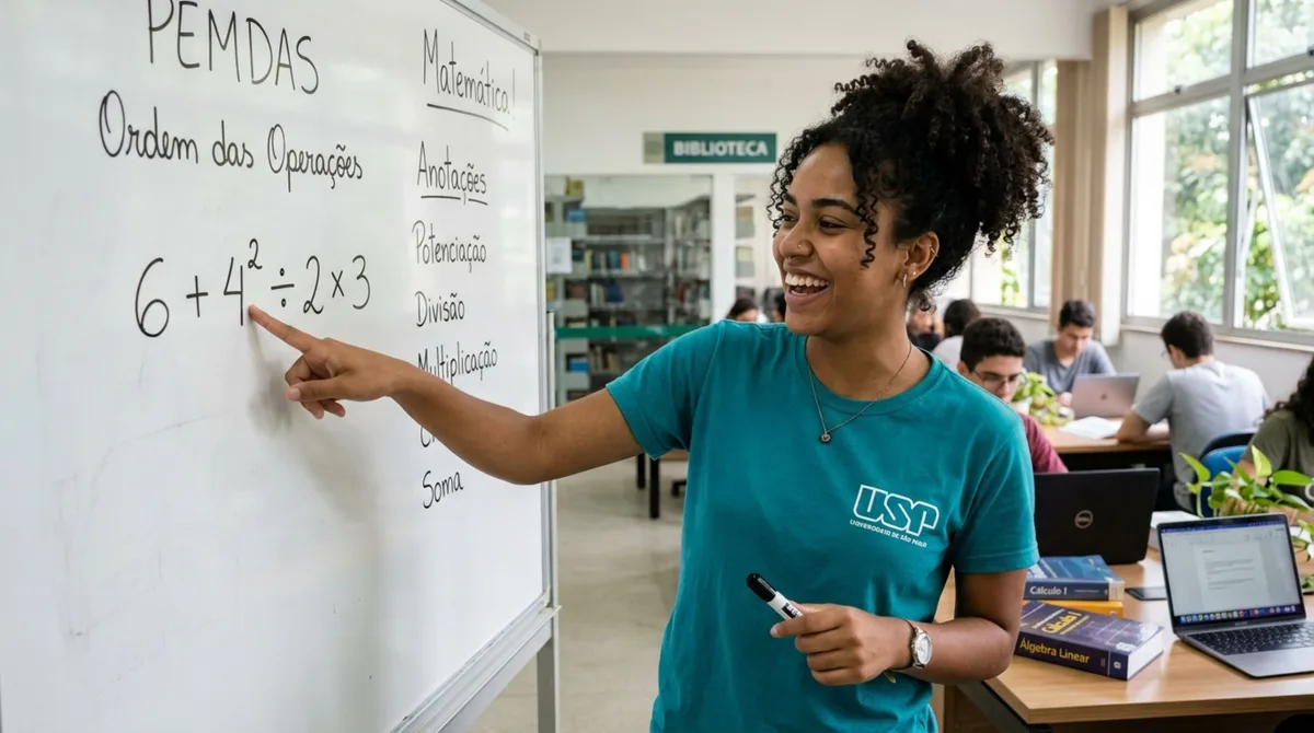 Quanto é 6 + 4² ÷ 2 × 3? A potência faz muita gente errar o resultado
