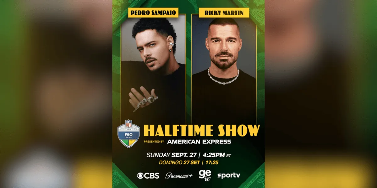 NFL Rio Game: Show do Intervalo terá Pedro Sampaio e Ricky Martin