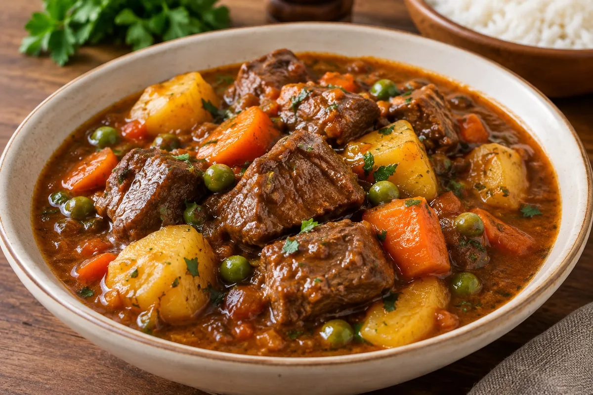 Receta de estofado de carne