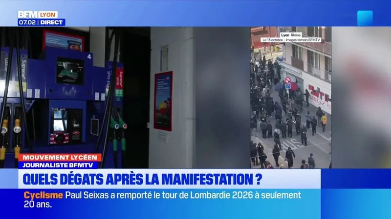 Quels sont les dégâts après les manifestations lycéennes ?