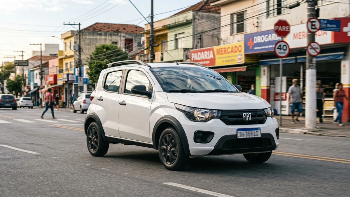 Mesmo com carroceria pequena, este popular combina motor 1.0 de três cilindros, direção elétrica e assistente de partida em rampa para facilitar a rotina nas cidades