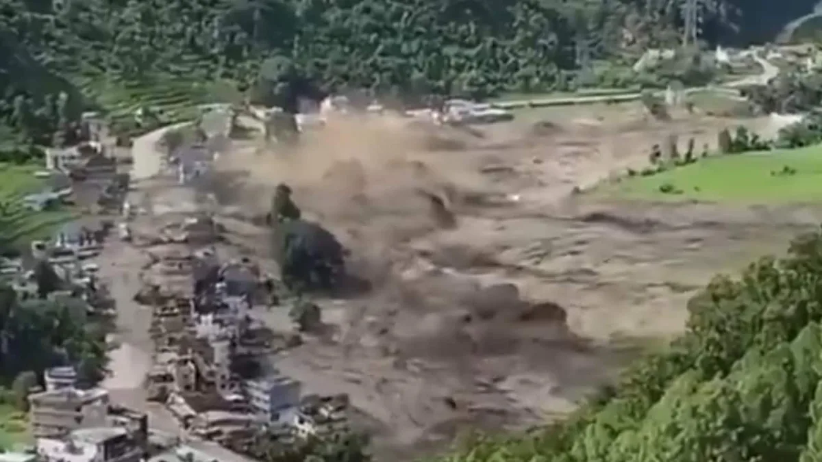 Nepal Flood Horror Caught On Cam, Riverside Village Washed Away In Seconds