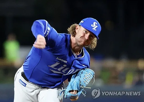 삼성 페덱·NC 라일리 용호상박 8이닝 대결…승자는 페덱