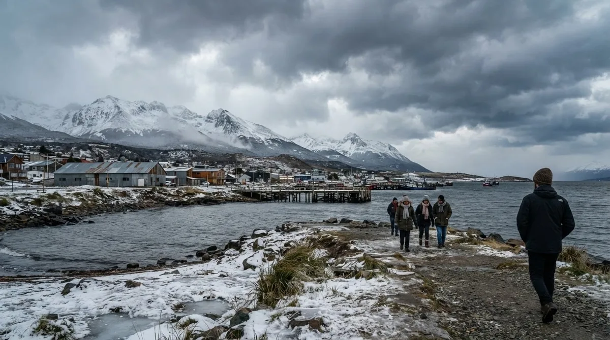 Clima en Tierra del Fuego hoy sábado 22 de agosto: cielo cubierto y frío intenso