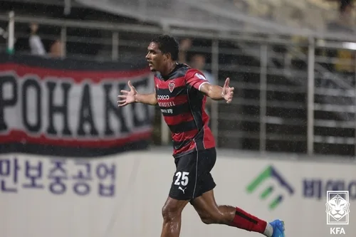 '조르지 2골 1도움' 포항, 4부 진주시민에 진땀승…코리아컵 8강