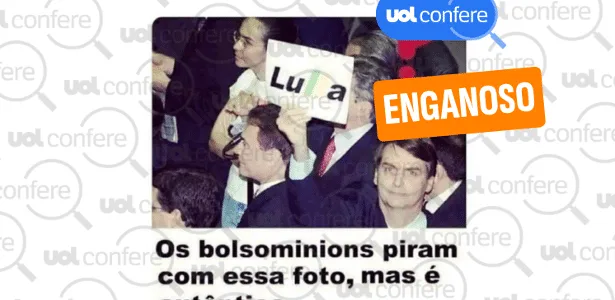 Bolsonaro segurando cartaz de 'Lulla' era protesto, e não apoio em 2005