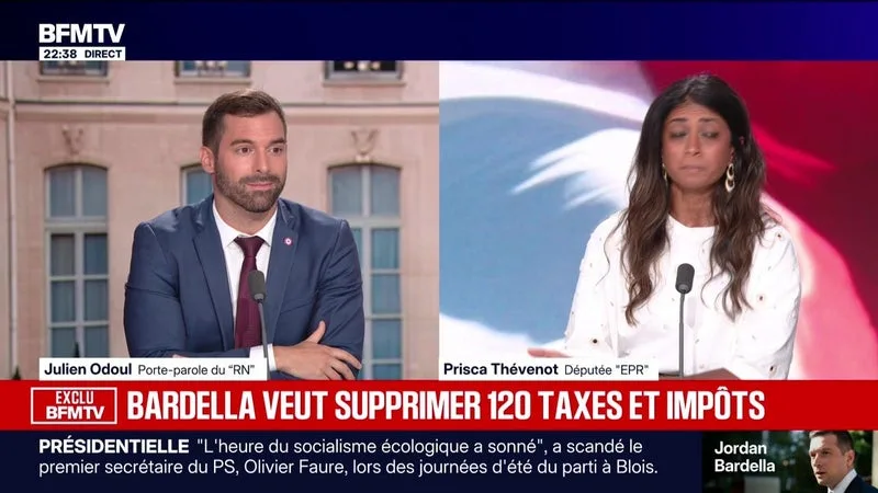 Bardella veut supprimer 120 taxes et impôts - 29/08
