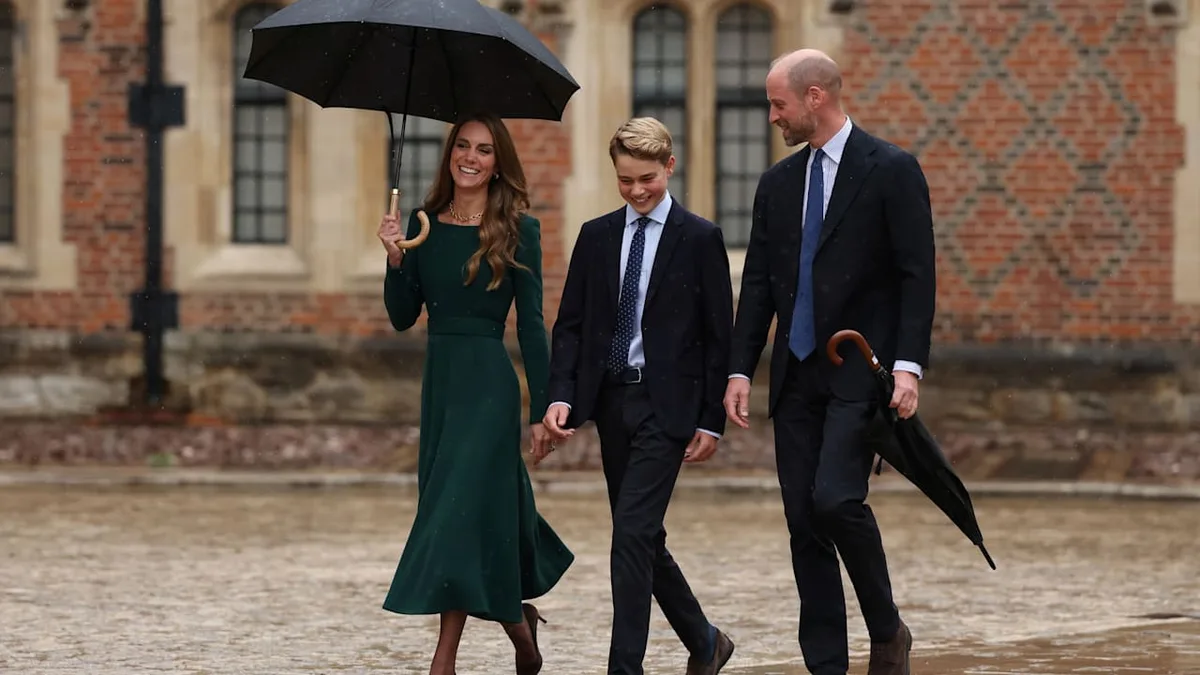 William und Kate begleiten Sohn - Erster Schultag für Prinz George in Eton
