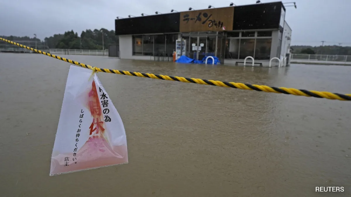 Flood, Landslide Warnings In Japan As Typhoon Dujuan Approaches East Coast