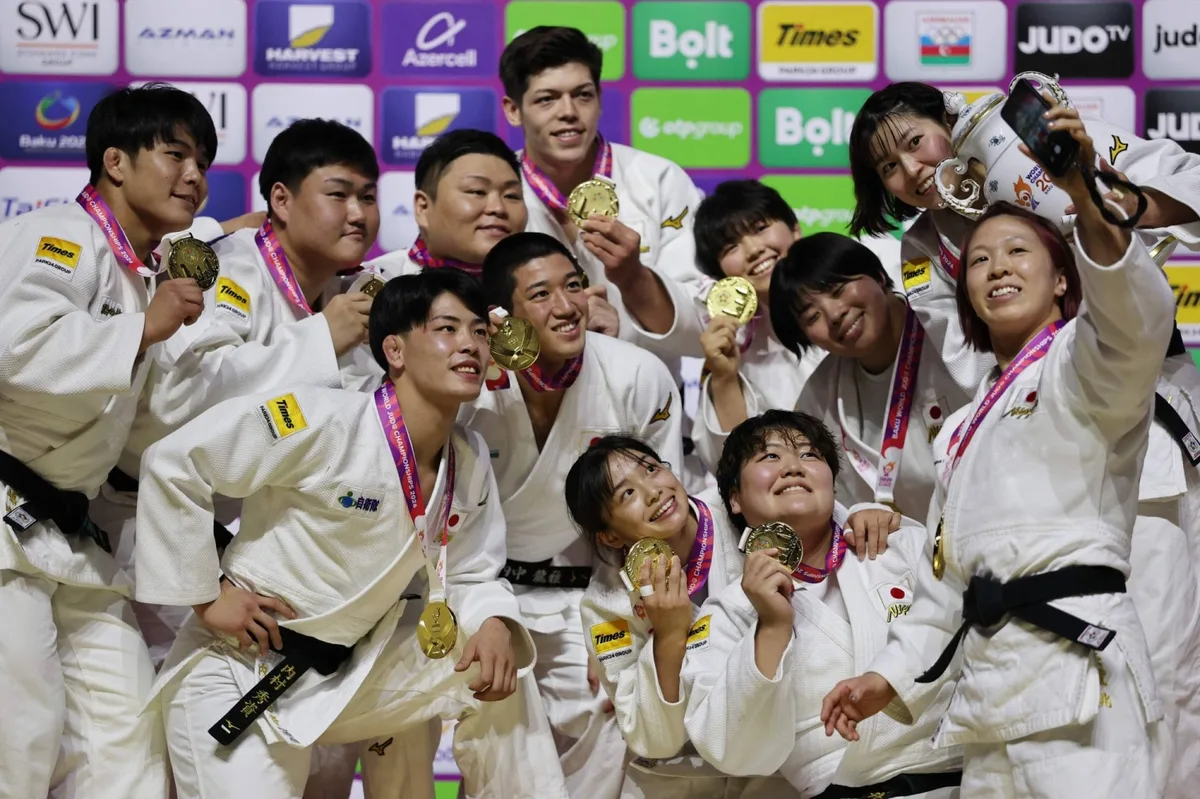 Japan defeats Russia to win mixed team gold at World Judo