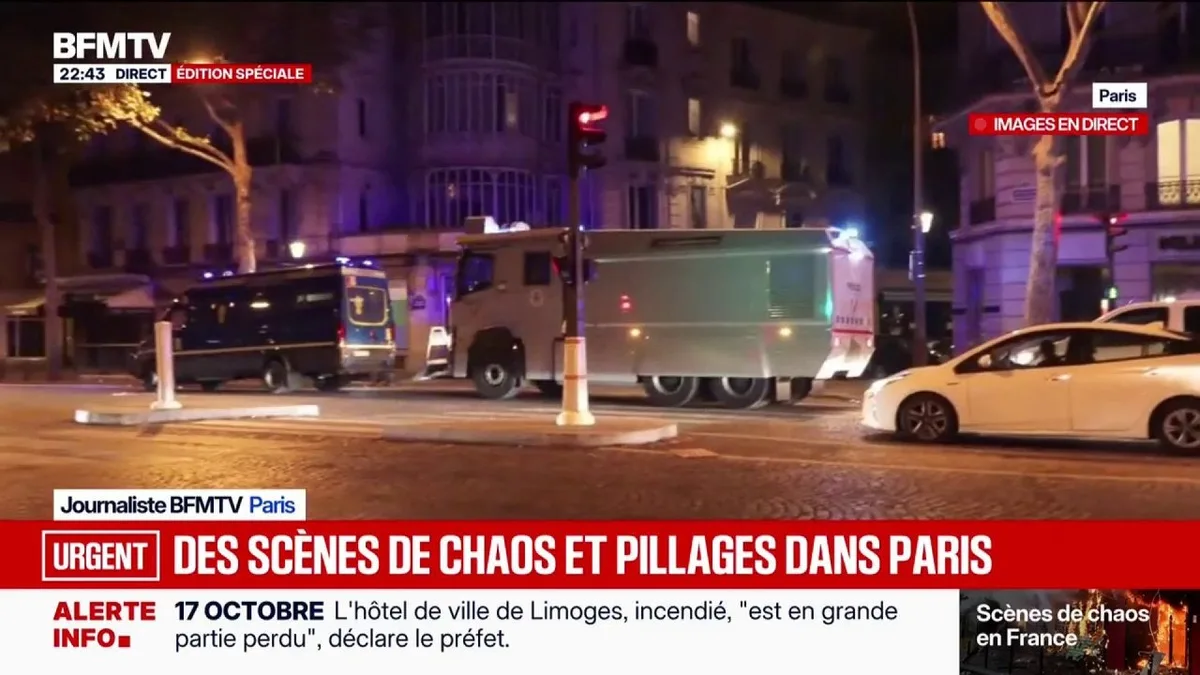Mobilisations du 17 octobre: la tension redescend à Paris, les forces de l'ordre restent mobilisées