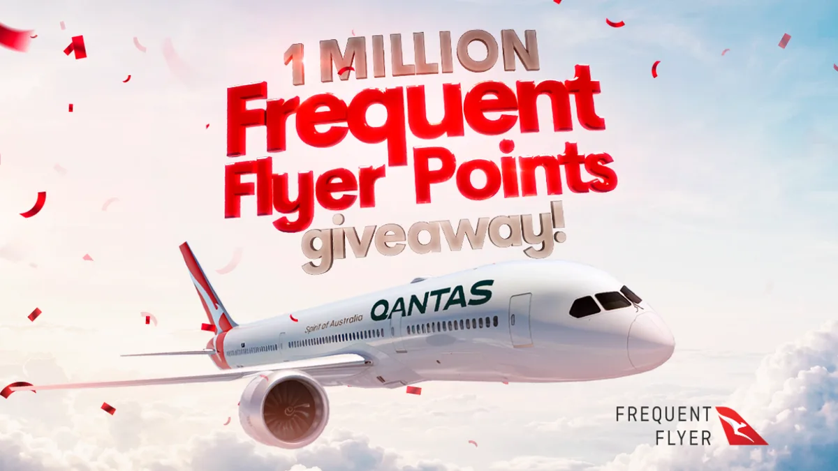 Your chance to win one million Qantas frequent flyer points