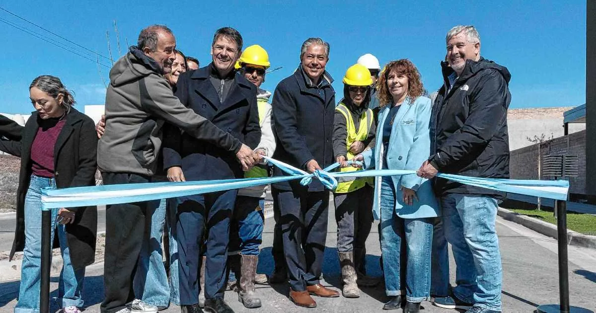 Rincón del Río en Neuquén estrenó 126 cuadras de pavimento y obras clave de escurrimiento pluvial
