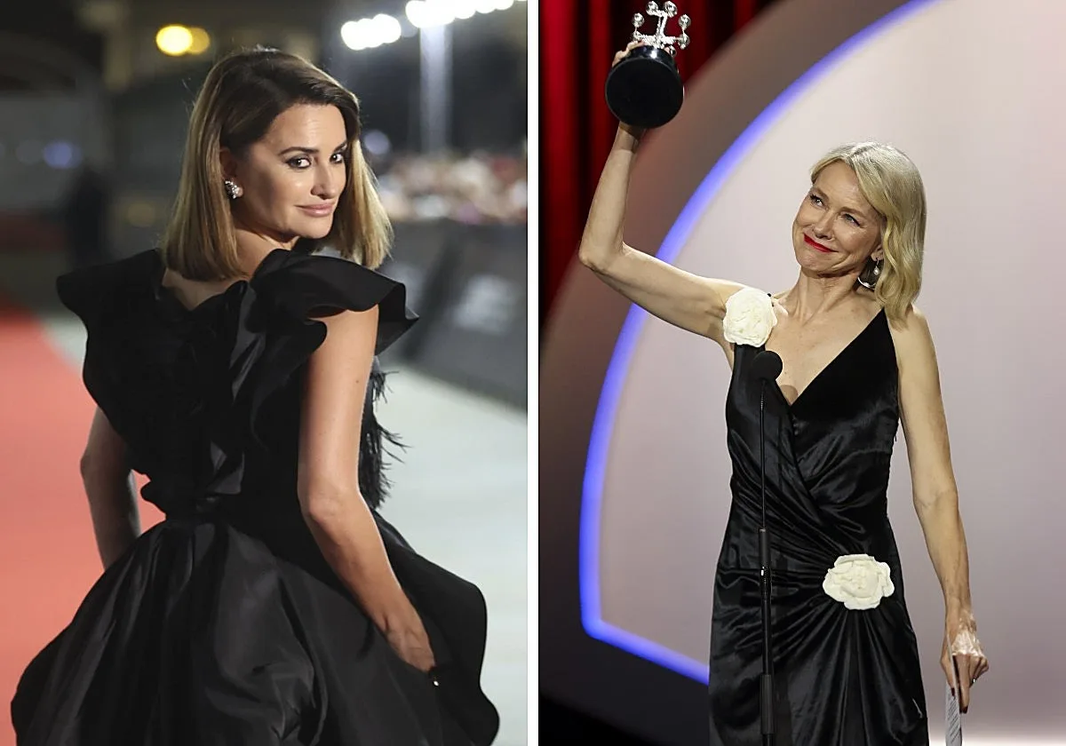 Penélope Cruz y Naomi Watts, duelo de estilo sobre la alfombra roja del Festival de San Sebastián