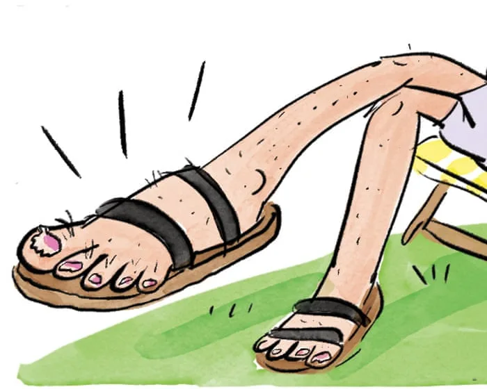 Summer fashion? I’ve found my feet: the Becky Barnicoat cartoon