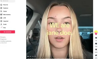 "I am Jane Doe" : sur TikTok, des milliers de femmes se mobilisent pour protéger l’anonymat d’une femme victime de viol