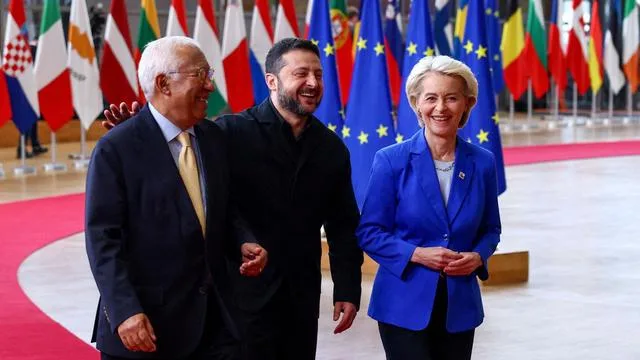 Wolodymyr Selenskyj in Brüssel: Selenskyj warnt vor Lockerung der Sanktionen gegen Russland
