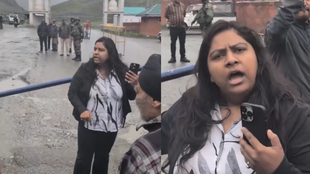 'We are Gen-Z': Tourist confronts security personnel over Kargil traffic halt