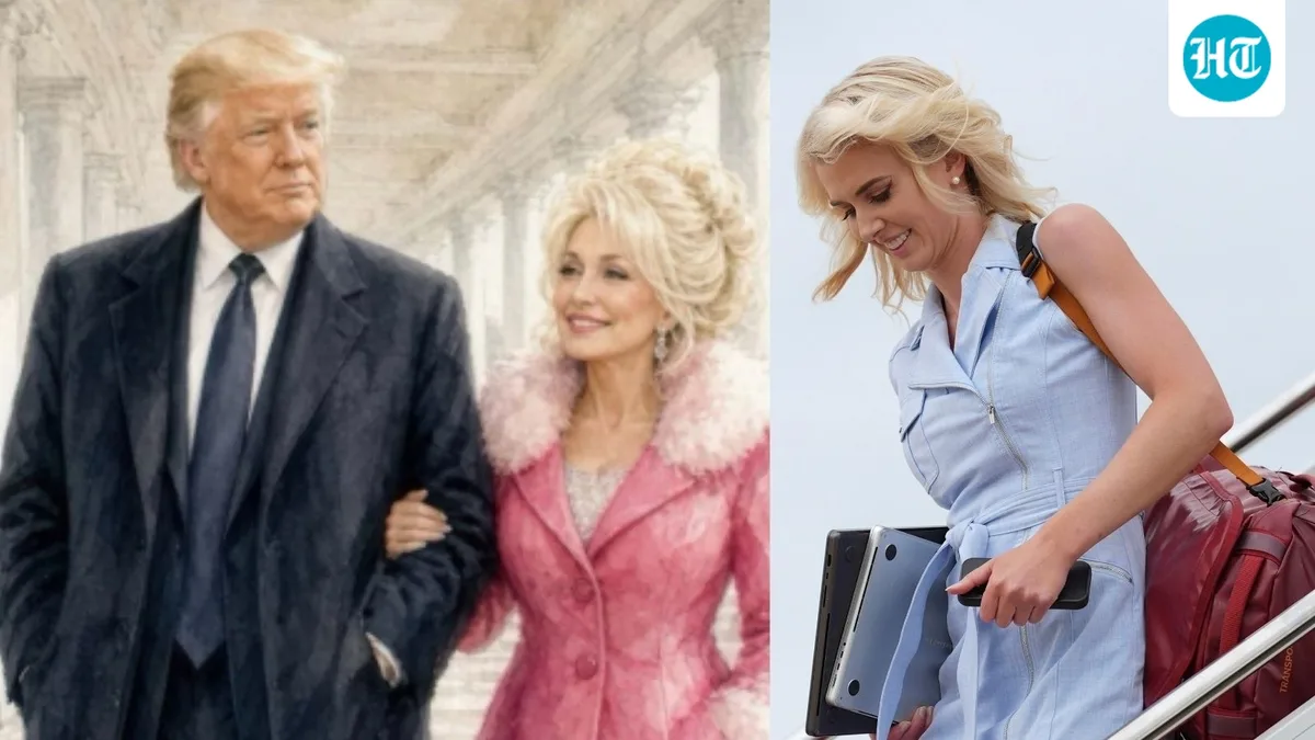 Natalie Harp slammed over Donald Trump-Dolly Parton Truth Social post as new photos of aide with POTUS emerge; 'Creepy'