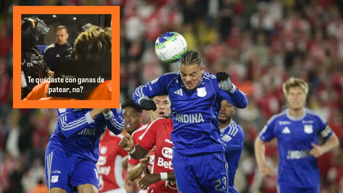 Hincha de Santa Fe provocó a Leonardo Castro, figura de Millonarios tras el clásico capitalino: “¿Pa’ cuando el título internacional?”