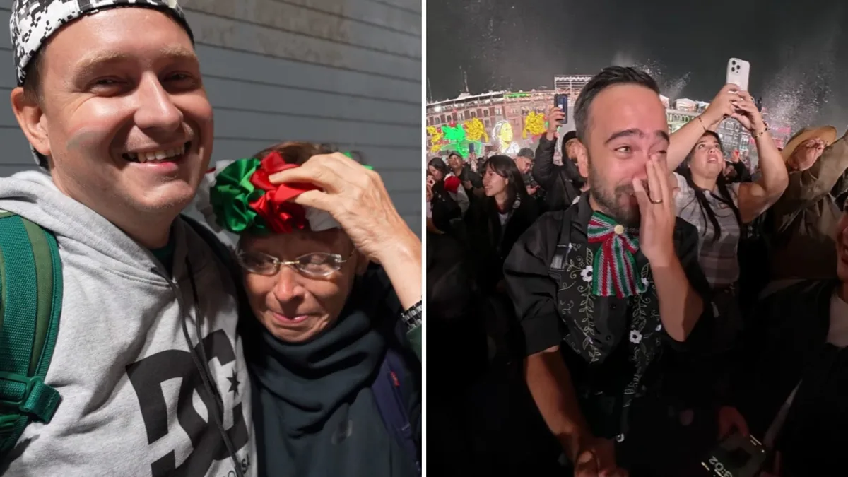 Extranjeros lloran durante el Grito de Independencia de Sheinbaum y conmueven a México desde el Zócalo