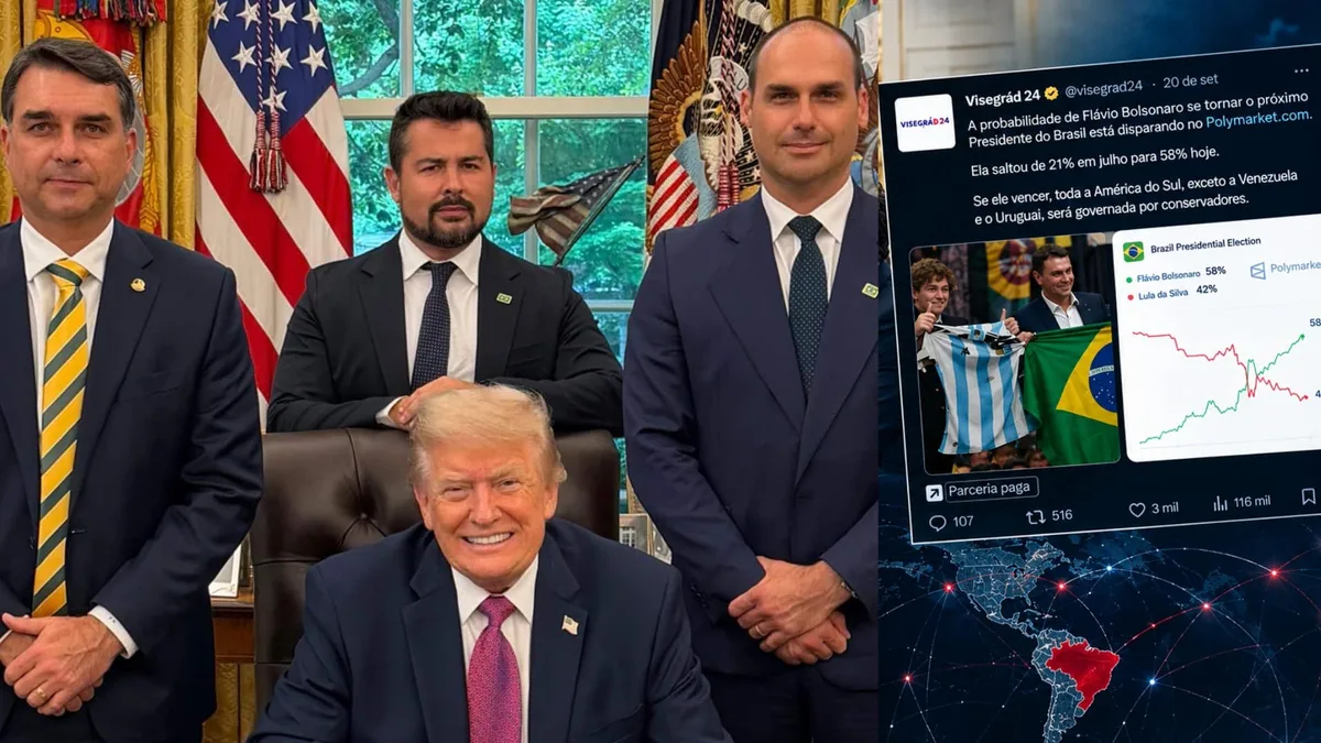 Como atua a rede estrangeira ligada à Donald Trump em favor de Flávio Bolsonaro na eleição brasileira