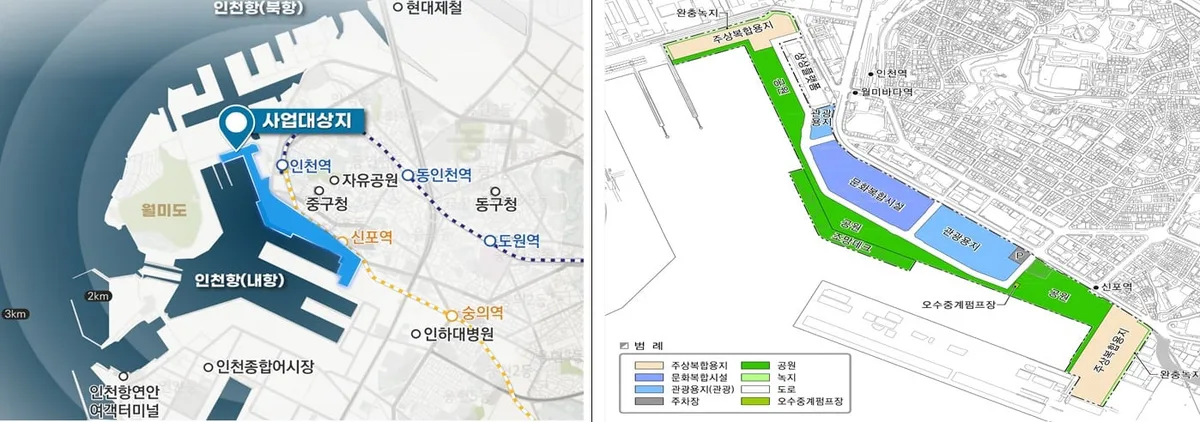‘인천항 내항 1·8부두 재개발’ 연말 착공… 원도심 활성화 기대감