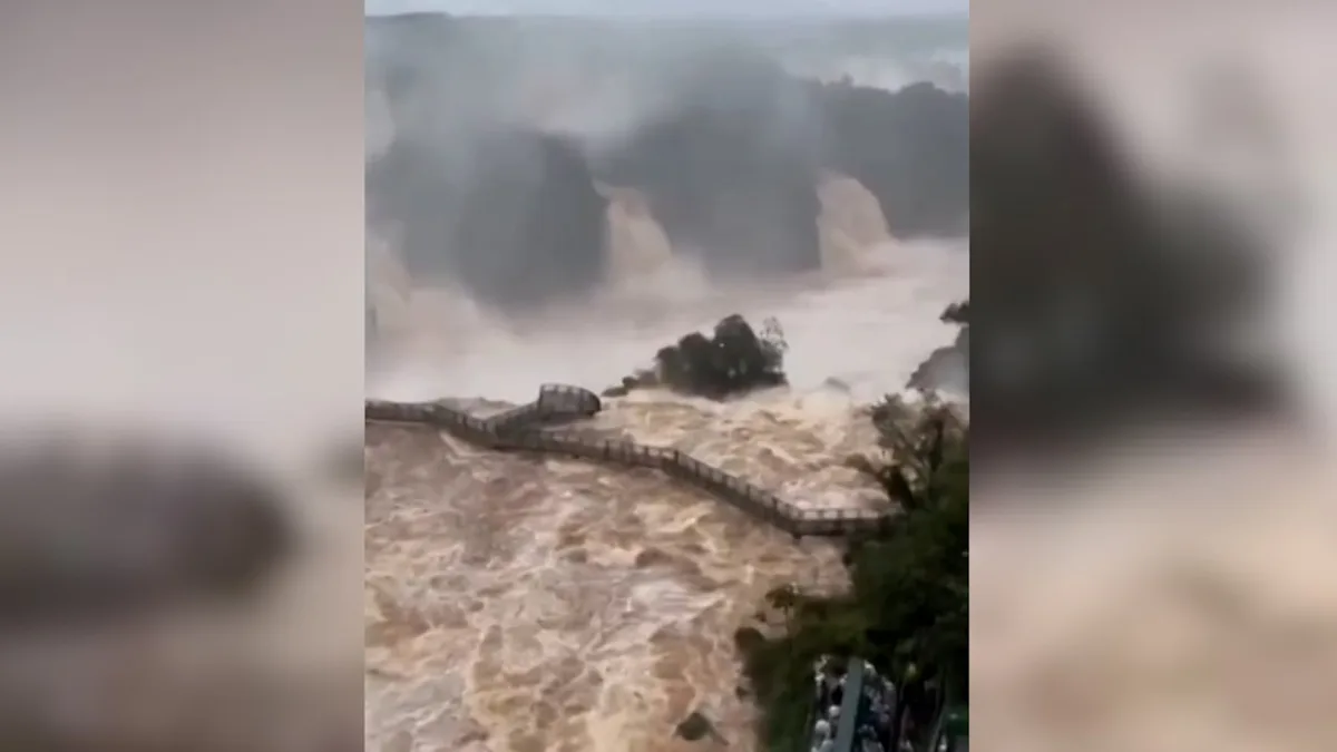 Naturgewalt am Iguazú - Wasserfälle wegen Hochwassergefahr gesperrt
