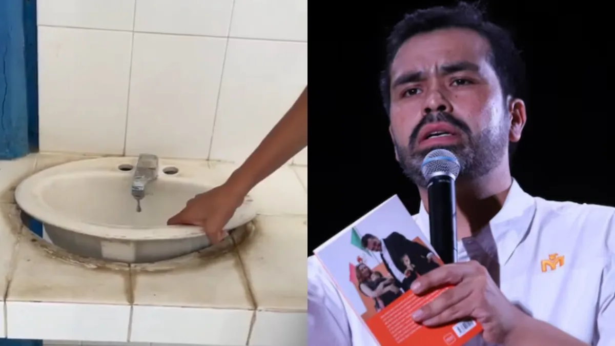 Jorge Máynez respalda ante la CNDH a estudiante expulsado por mostrar los baños sin agua de su escuela