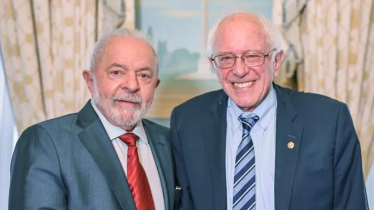Sanders propõe a Lula discurso no Senado dos EUA