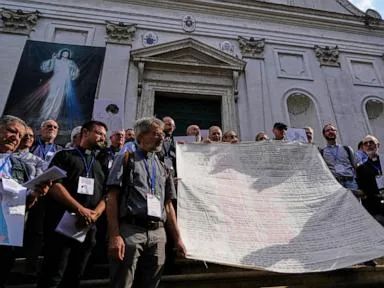Priests, nuns march to Vatican to demand end to 'genocide' in Gaza