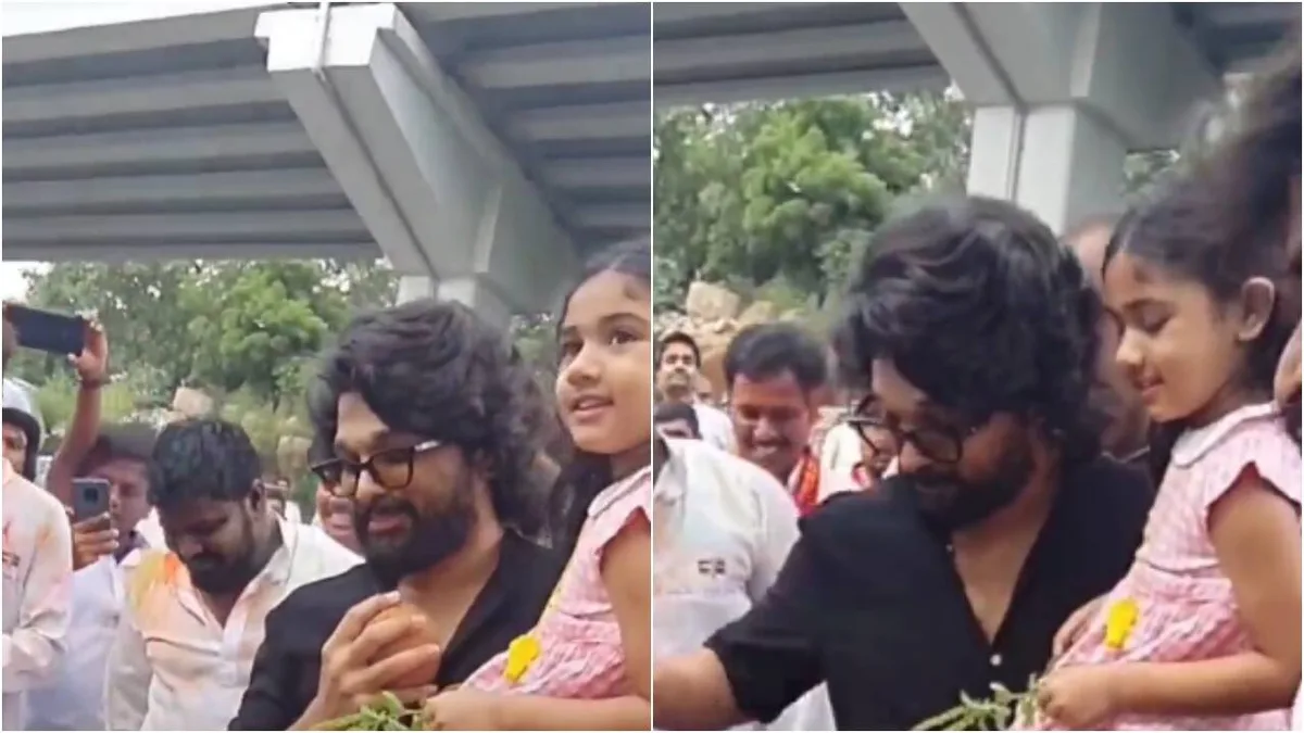 When Allu Arjun celebrated Ganesh Visarjan with daughter