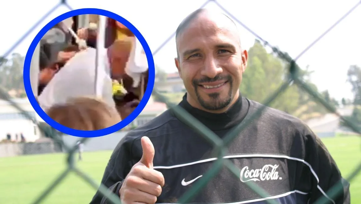 Óscar ‘Conejo’ Pérez, exportero de la Selección, salva a un niño de quemarse en un evento