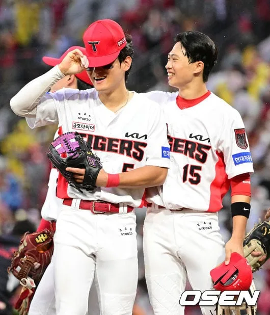 [사진]김도영-박재현, 2연승 거두고 잠실로