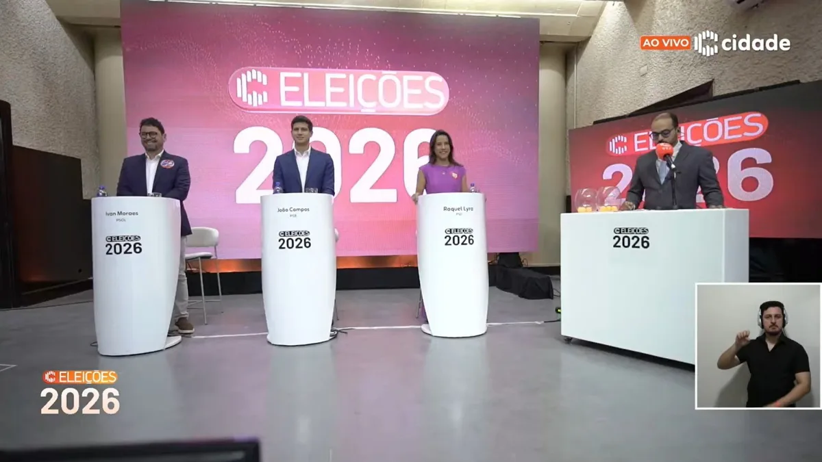 Primeiro debate para governo de PE tem troca de acusações de 'fura-fila' e 'fura-teto' e promessas para melhorar abastecimento, saúde e segurança