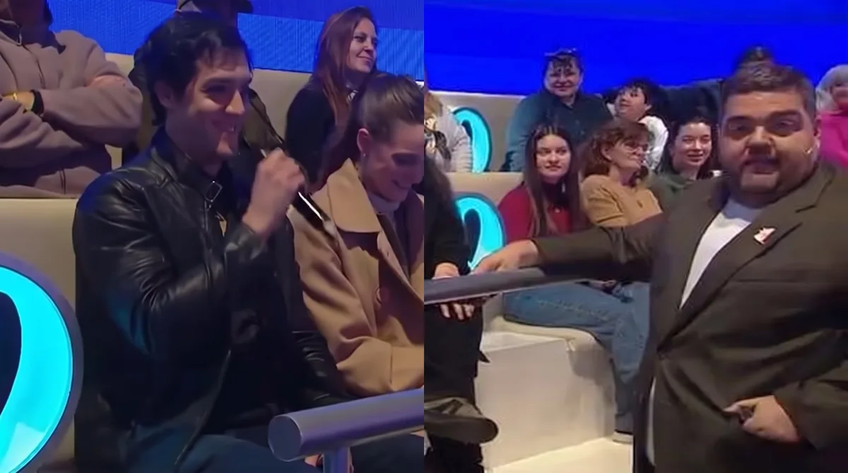 Darío Barassi descubrió a un primo entre el público de Ahora Caigo que nunca había visto en su vida