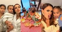 Amanda Kimberlly mostra viagem de 27 horas para o Japão com a filha, Helena