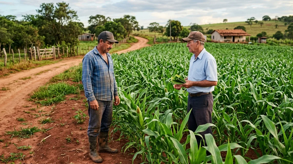 Agricultor familiar arrenda quatro hectares, contrato vence quando o milho ainda está no campo e proprietário exige que ele deixe a terra antes de fazer a colheita